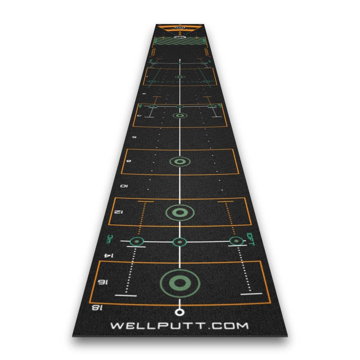 Wellputt 13' Black Putting Mat