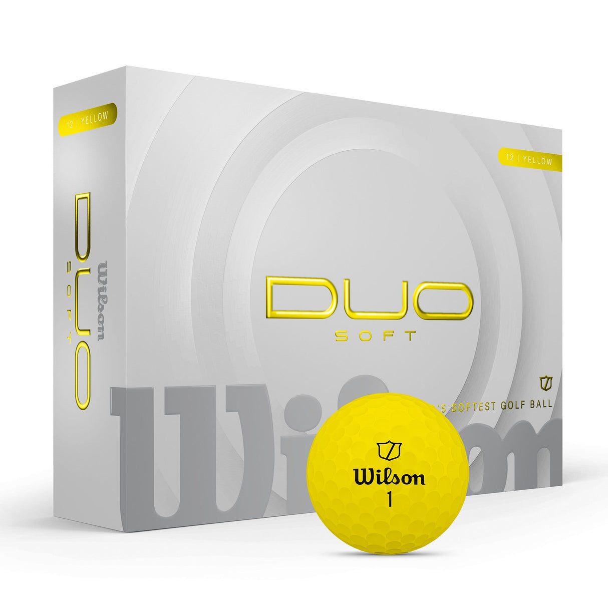 Wilson Staff 2025 Duo Soft 12pk Golf Balls - Yellow