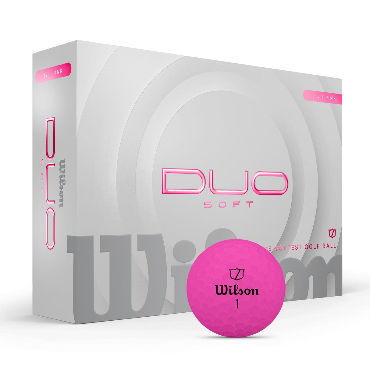 Wilson Staff 2025 Duo Soft 12pk Golf Balls - Pink