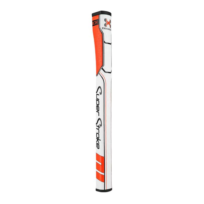 Superstroke Traxion Wrist Lock Putter Grip - Orange/White