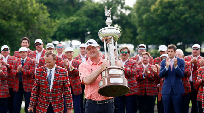 Kokrak Outlasts Spieth to Win Charles Schwab Challenge