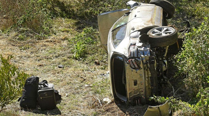 Tiger Woods Hospitalised After Car Crash