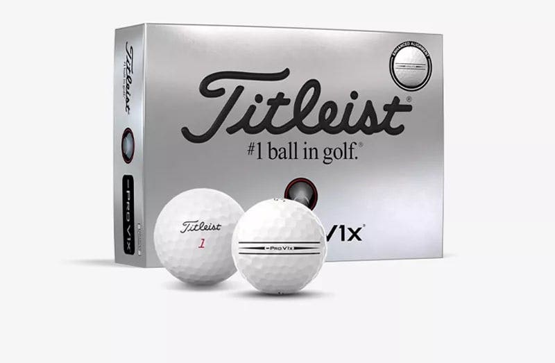 Titleist Pro V1x Left Dash Enhanced Alignment Golf Balls 12pk
