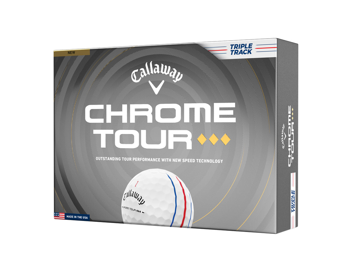Callaway 2026 Chrome Tour Triple Diamond Triple Track Golf Balls 12pk