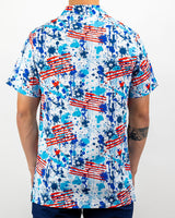Pins & Aces USA Drip Polo