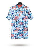 Pins & Aces USA Drip Polo