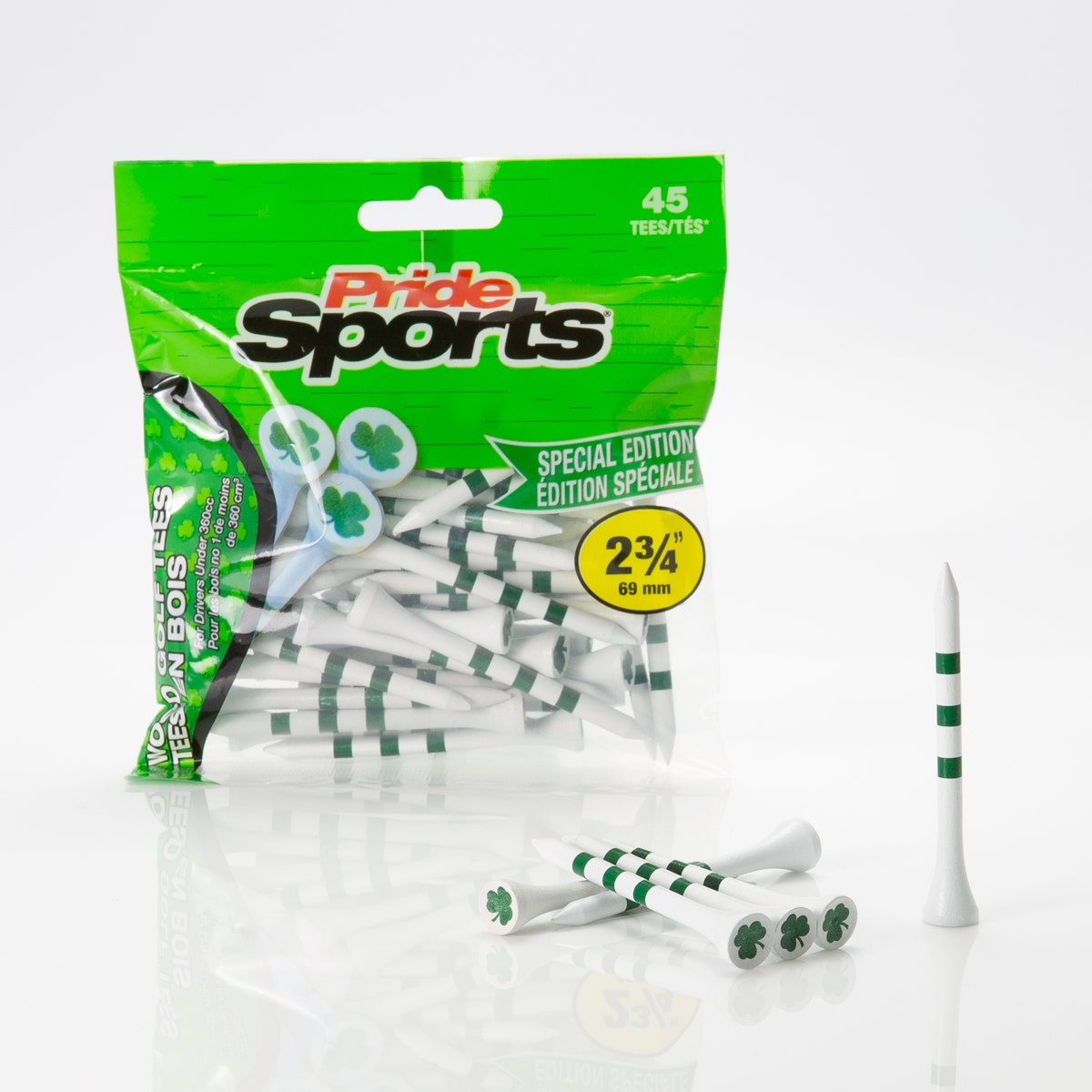 Pride Novelty Tees 2 3/4" Shamrock - 45 Pack