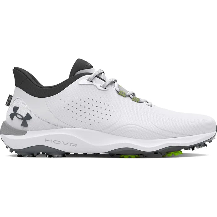 Under Armour Drive Pro Wide Golf Shoes - White/Capri