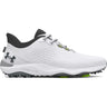 Under Armour Drive Pro Wide Golf Shoes - White/Capri