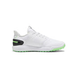 Puma Ignite Elevate Wide Golf Shoe - White/Fluro Green/Black