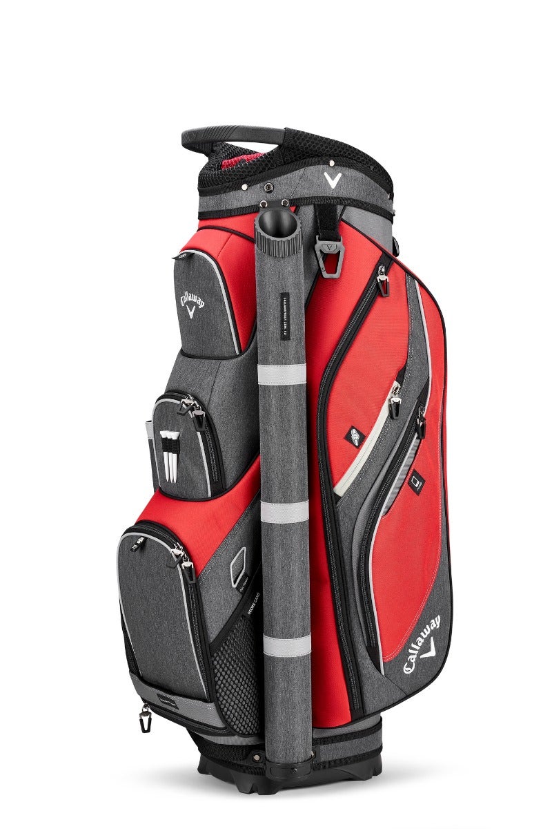 Callaway Forrester 2.0 Cart Bag 19 - Red/Titanium/Silver