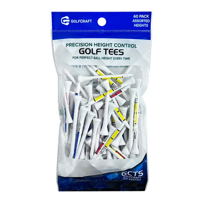GolfCraft Tee System Assorted Length Tees - 60pk