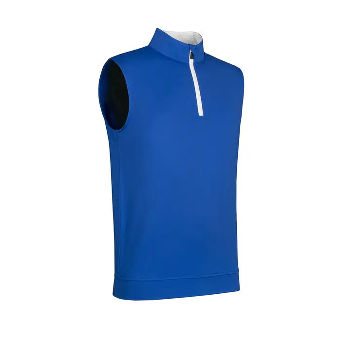 Glenmuir Dunnet Performance Stretch Wind Vest - Light Grey/White