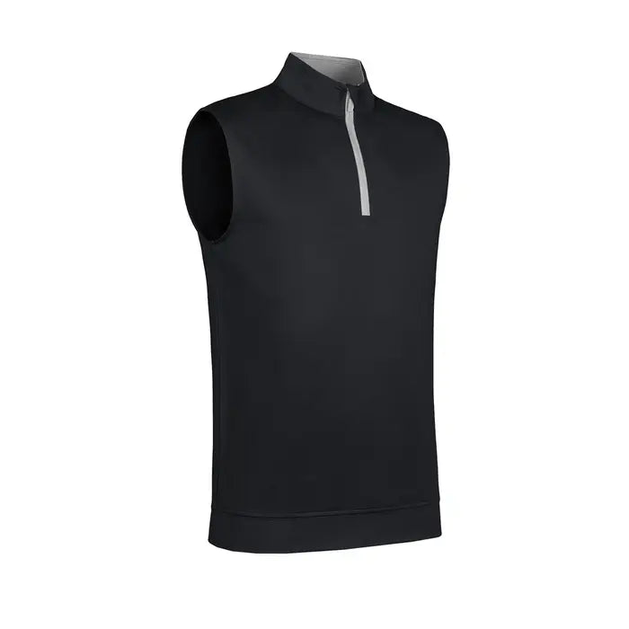 Glenmuir Dunnet Performance Stretch Wind Vest - Light Grey/White