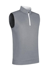 Glenmuir Dunnet Performance Stretch Wind Vest - Light Grey/White
