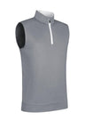 Glenmuir Dunnet Performance Stretch Wind Vest - Light Grey/White