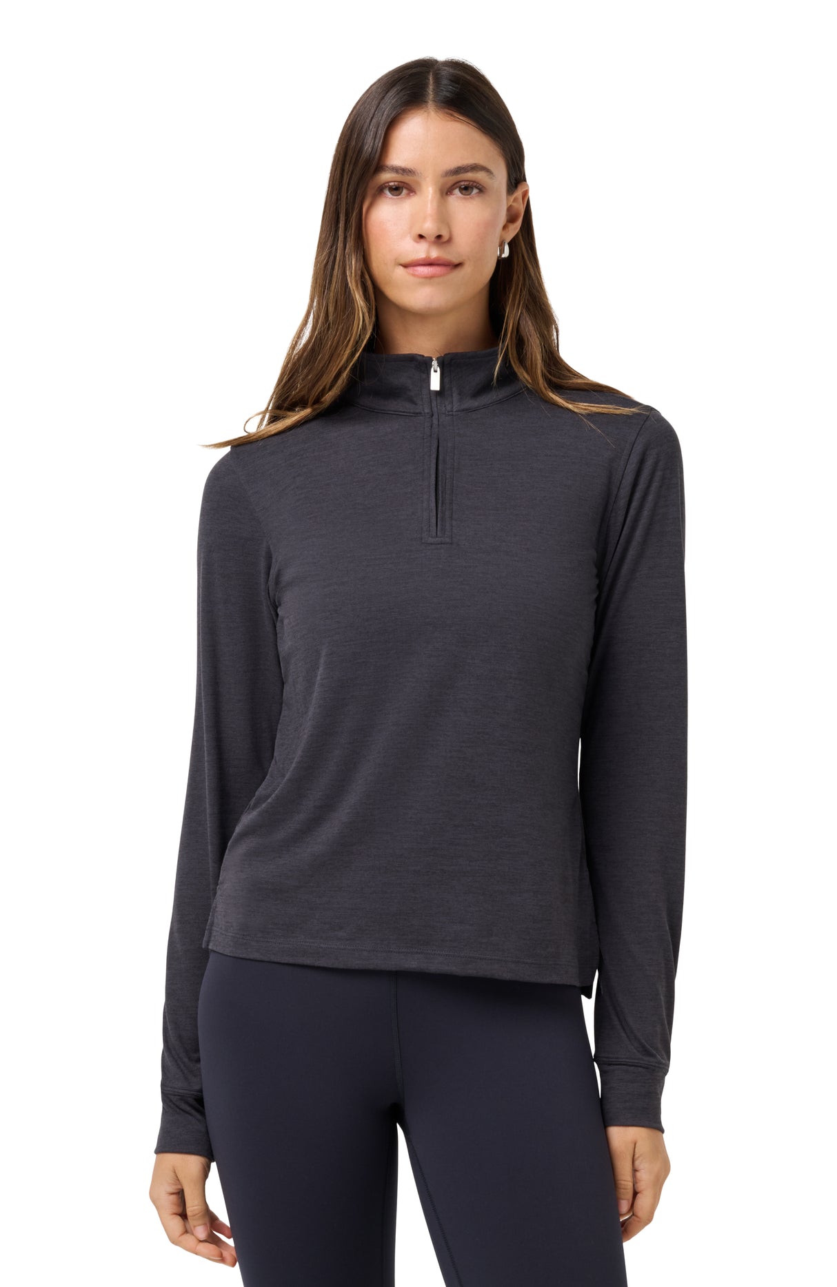 TravisMathew Skyloft Light Zip Long Sleeve Polo