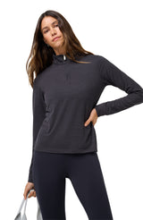 TravisMathew Skyloft Light Zip Long Sleeve Polo