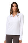 TravisMathew Skyloft Light Zip Long Sleeve Polo