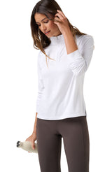 TravisMathew Skyloft Light Zip Long Sleeve Polo
