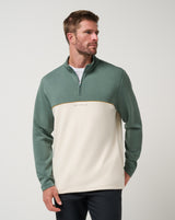 TravisMathew Fibercloud Color Block 1/4 Zip Pullover