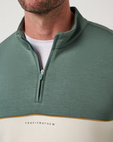 TravisMathew Fibercloud Color Block 1/4 Zip Pullover