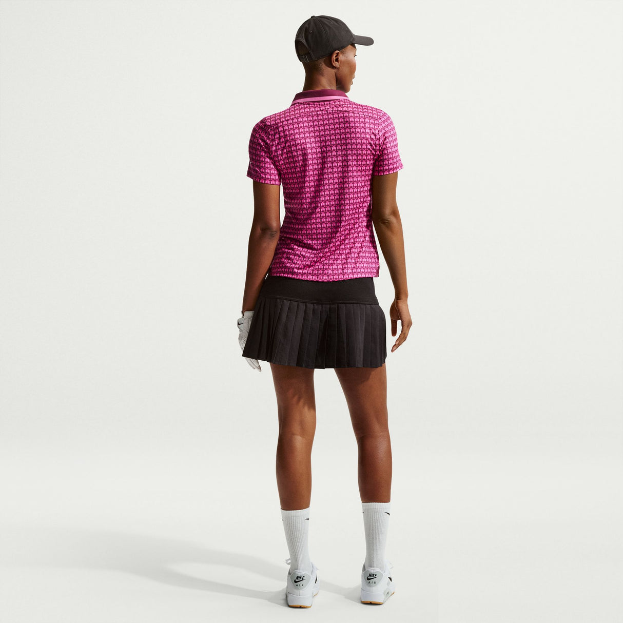 Nike Dri Fit Tour Short Sleeve Print Ladies Polo