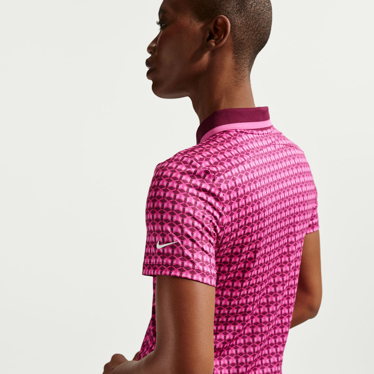 Nike Dri Fit Tour Short Sleeve Print Ladies Polo