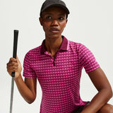 Nike Dri Fit Tour Short Sleeve Print Ladies Polo