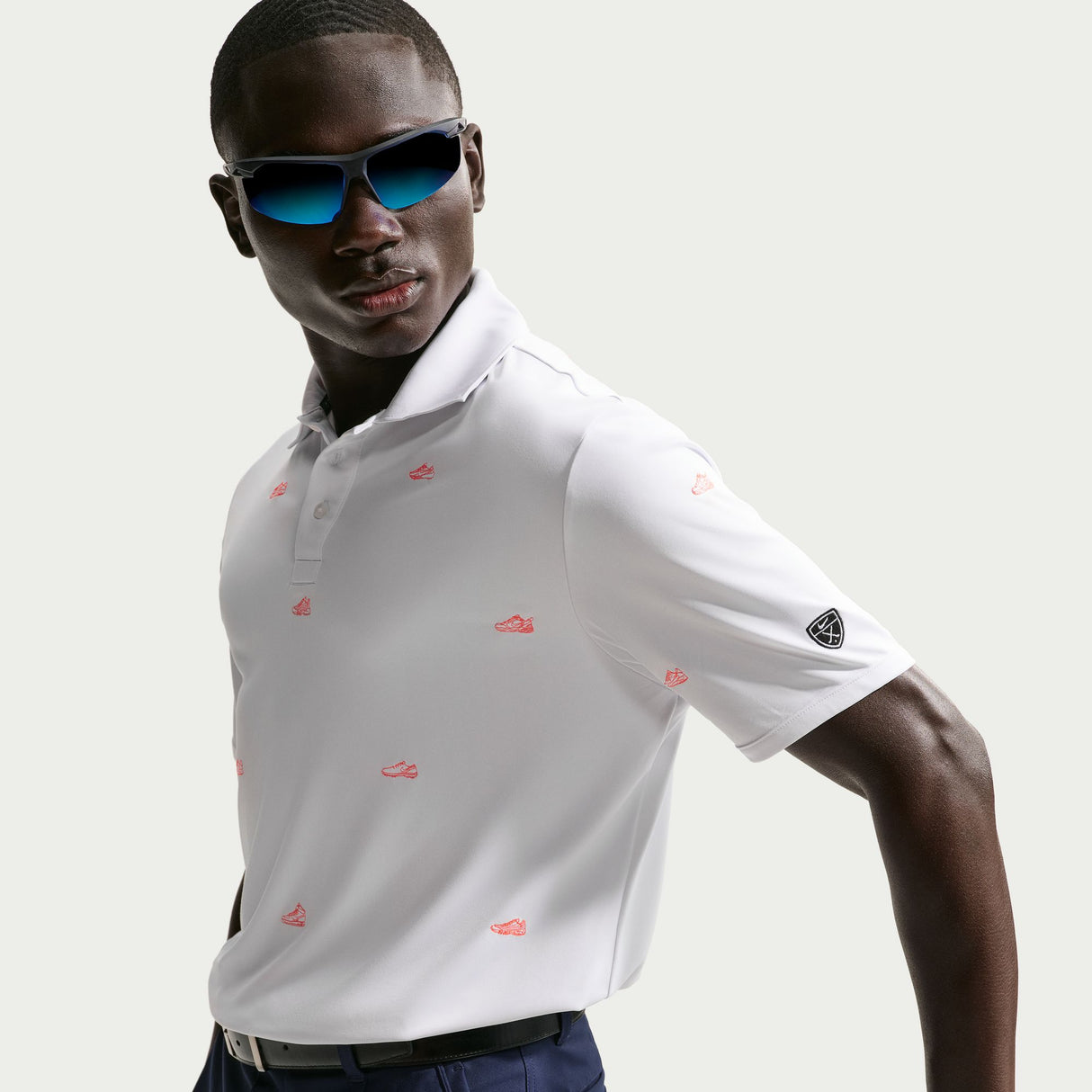 Nike Par Dri Fit Shoe Emblem Polo