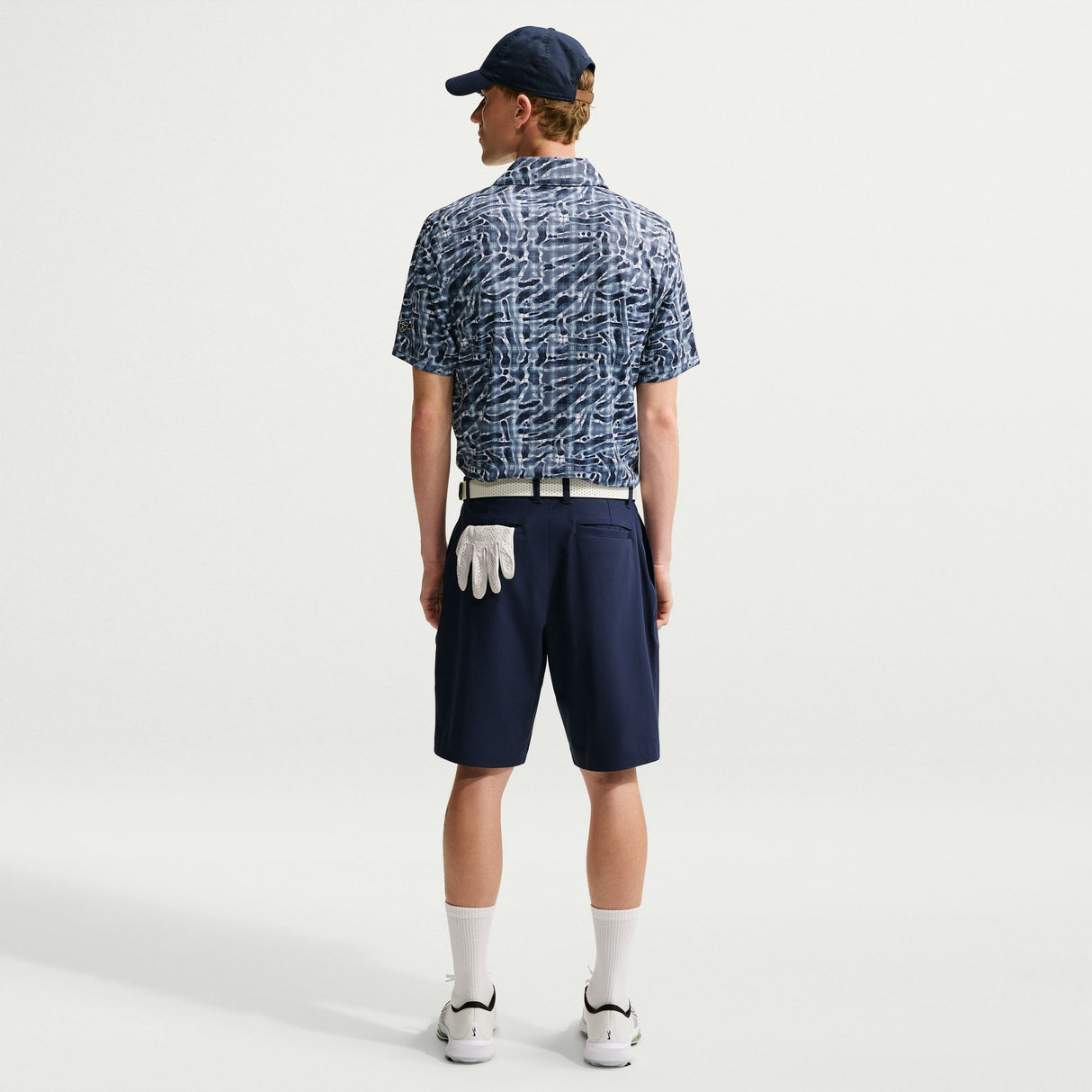 Nike Dri Fit Tartan Camo Print Golf Polo