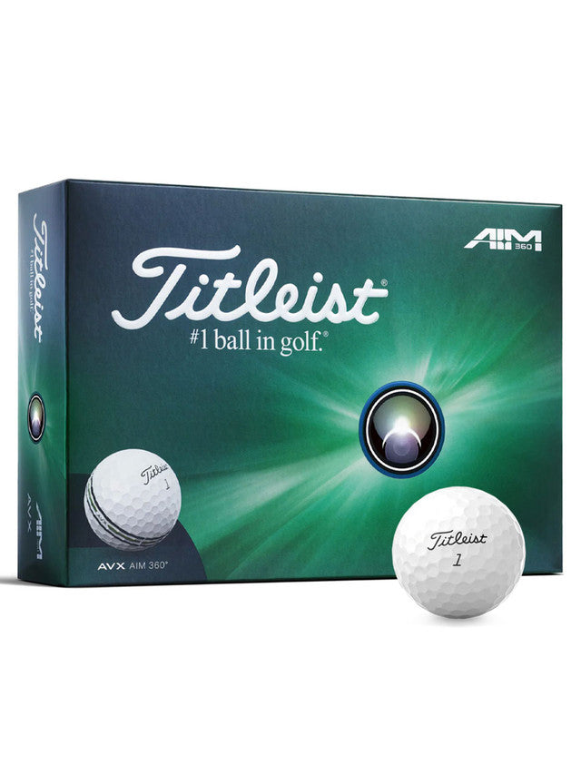 Titleist 2025 AVX AIM360 Golf Balls 12pk