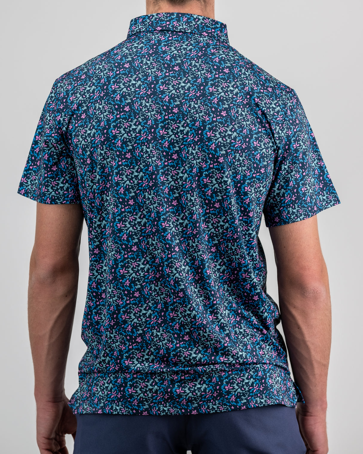 Pins & Aces Fluorescent Floral Polo