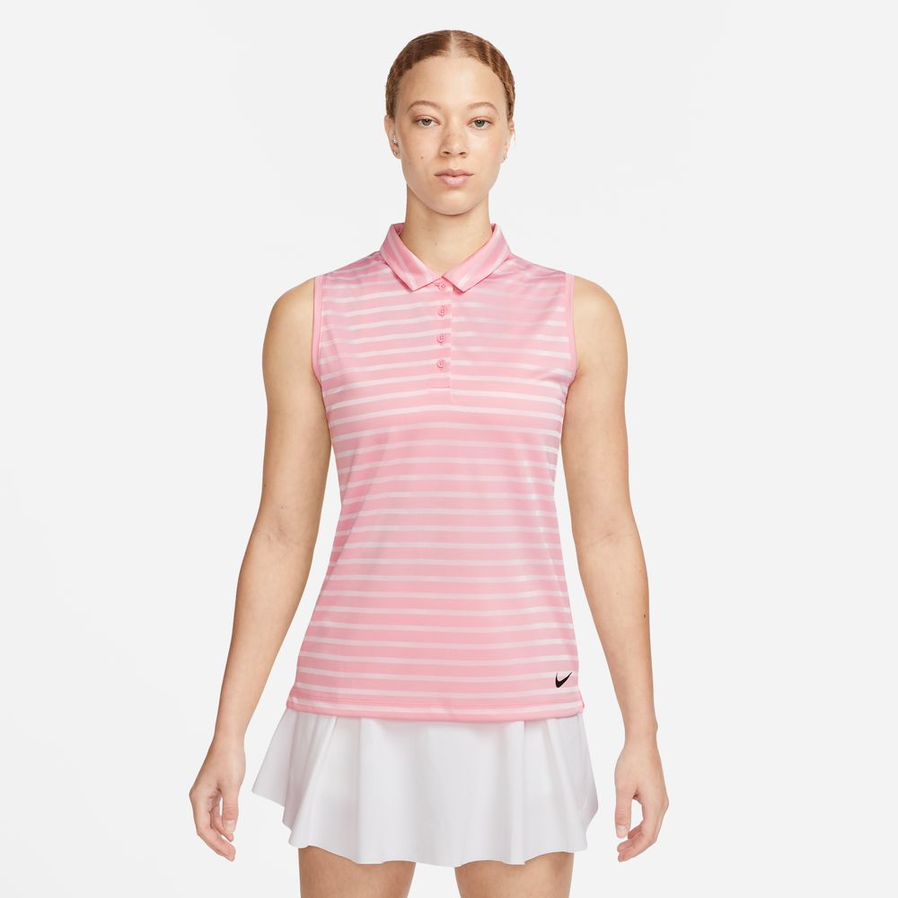 Nike Women's Dri-FIT Victory Sleeveless Stripe Polo