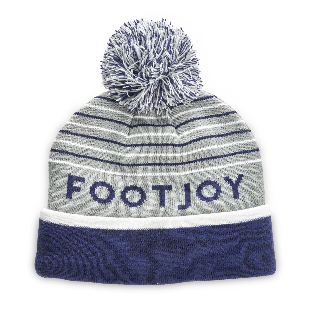 FootJoy Striped Pom Pom Beanie