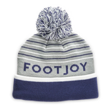 FootJoy Striped Pom Pom Beanie