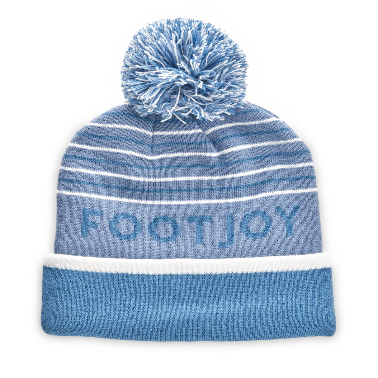 FootJoy Striped Pom Pom Beanie
