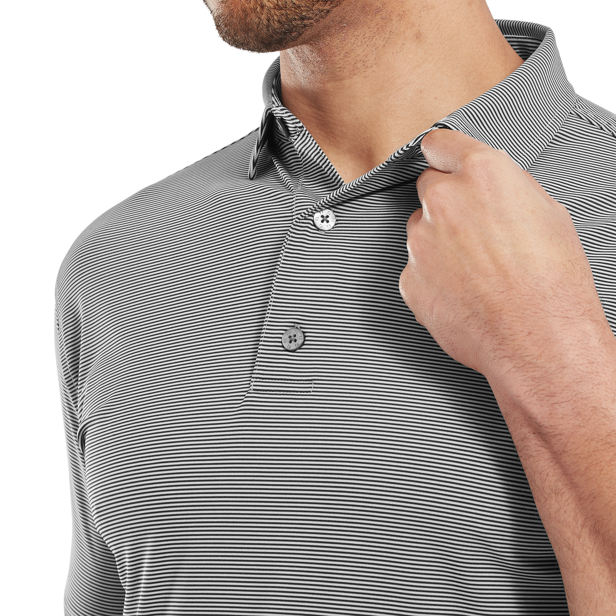 FootJoy Micro Feeder Stripe Lisle Polo
