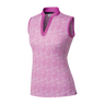 FootJoy Print Open Placket Ladies Sleeveless Polo