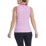 FootJoy Print Open Placket Ladies Sleeveless Polo