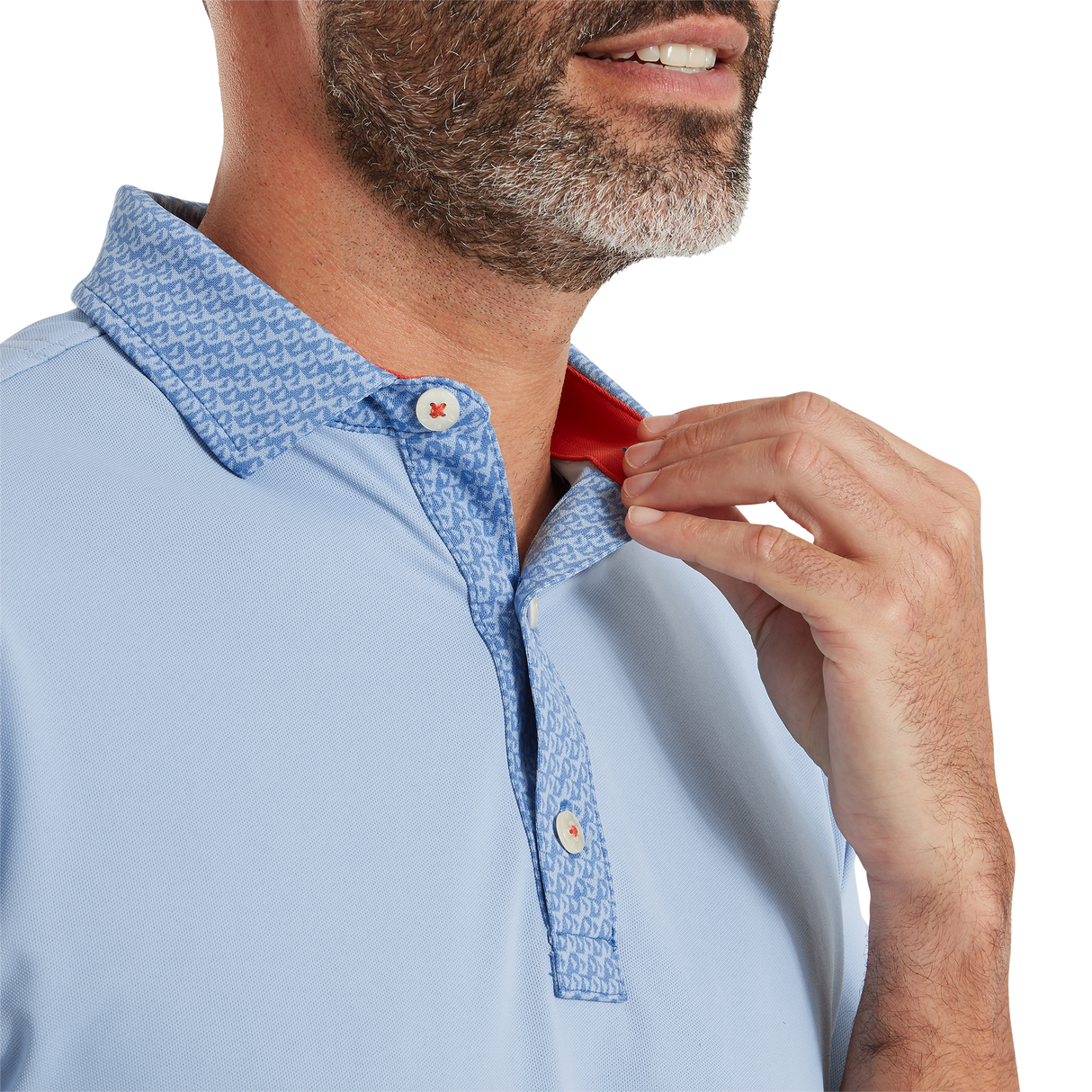 FootJoy Star Geo Trim Pique Polo