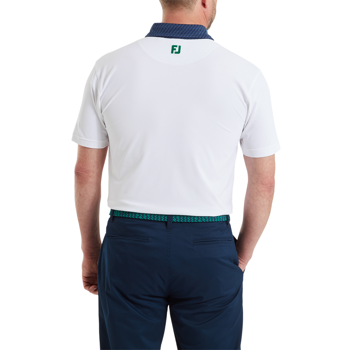 FootJoy Star Geo Trim Pique Polo