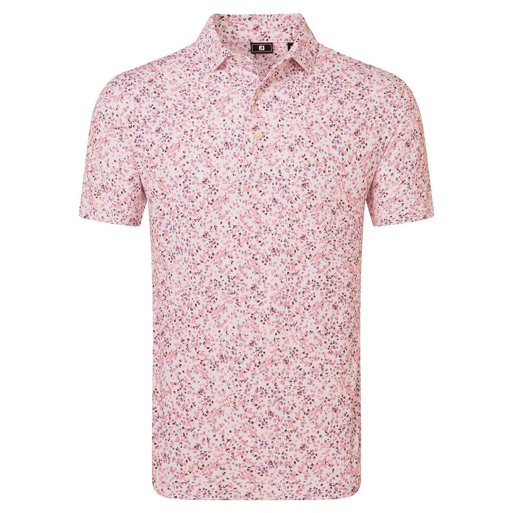 FootJoy Watercolor Foral Print Pique Polo