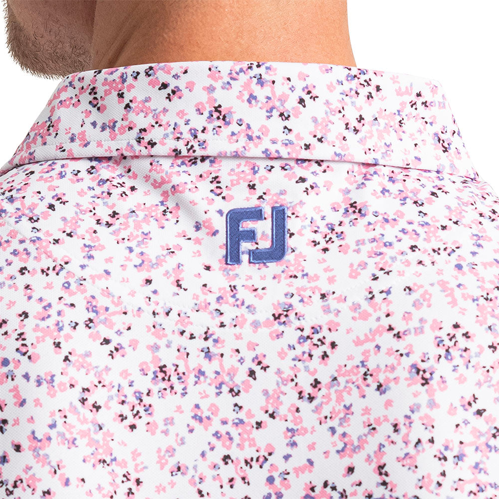 FootJoy Watercolor Foral Print Pique Polo