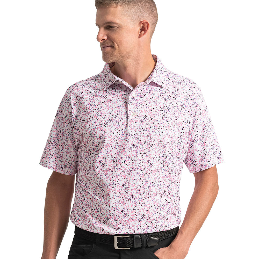 FootJoy Watercolor Foral Print Pique Polo