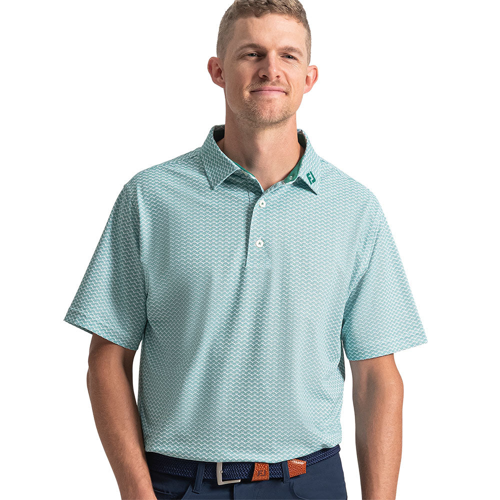 FootJoy Scallop Geo Pique Polo