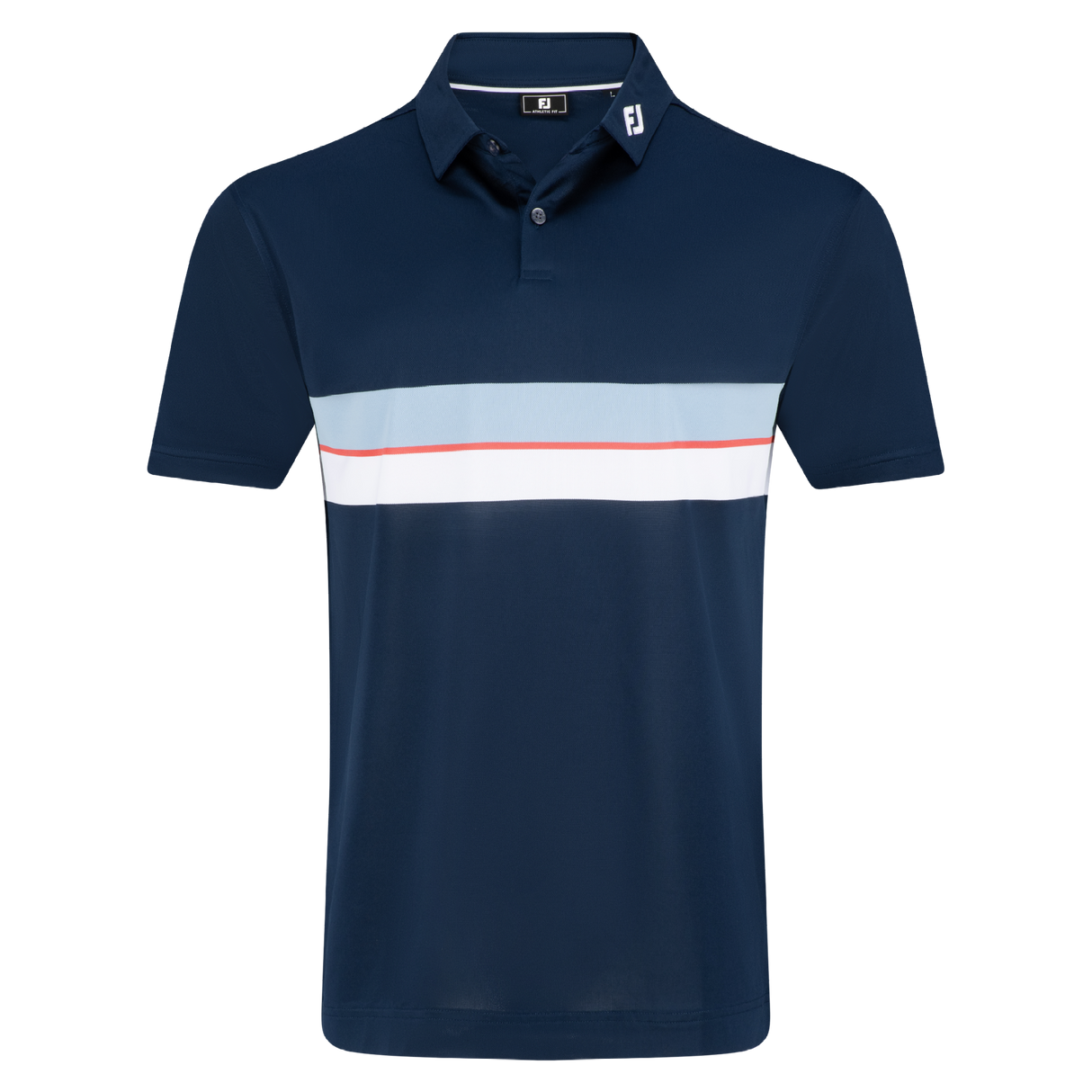 FootJoy Double Chest Band Stretch Pique Self Collar Polo