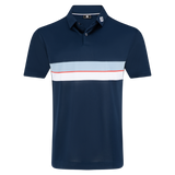 FootJoy Double Chest Band Stretch Pique Self Collar Polo