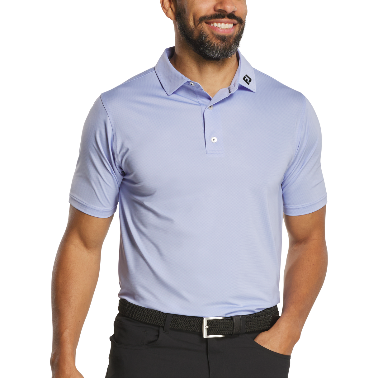 FootJoy Tonal Dot Print Lisle Polo