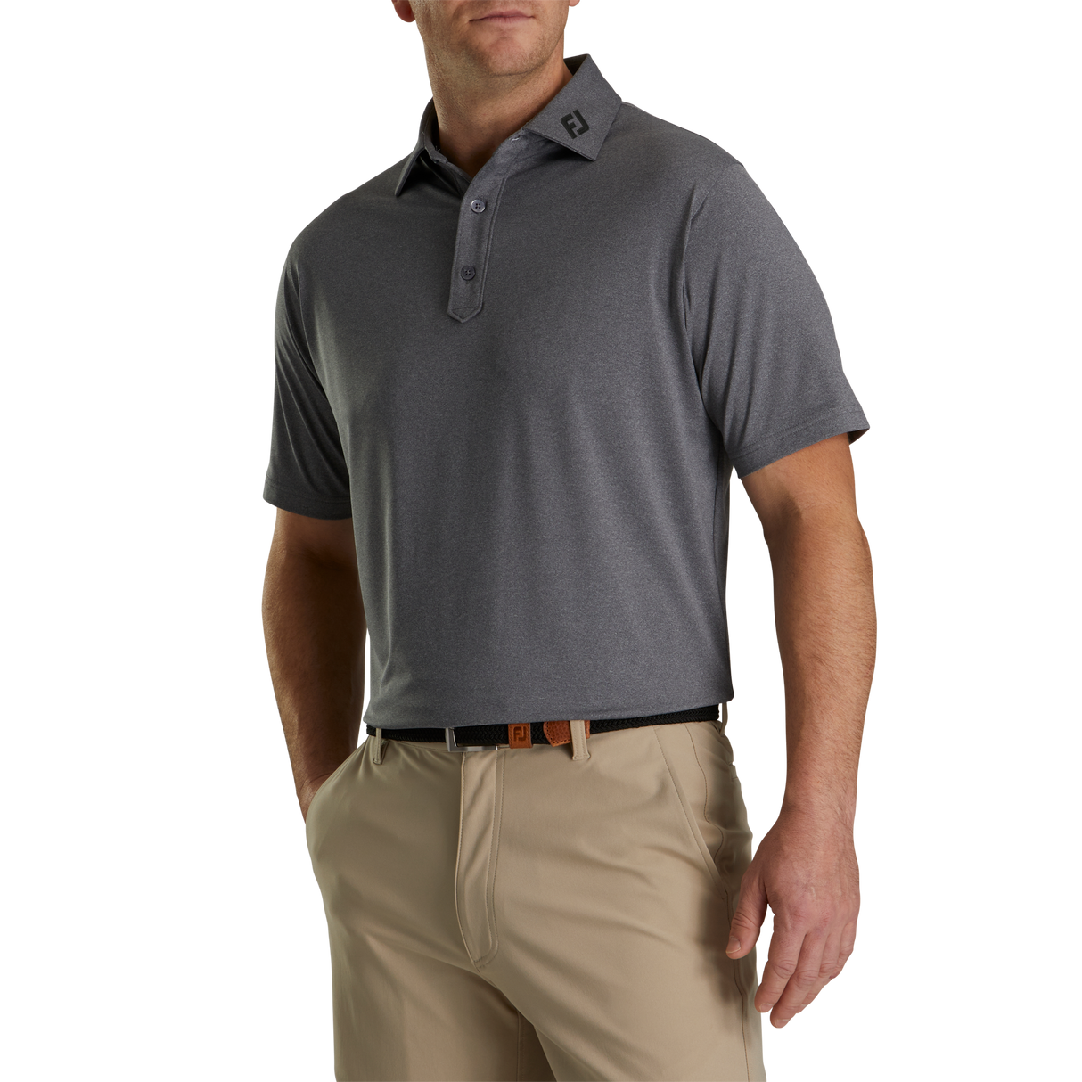 Footjoy Lisle Solid Polo